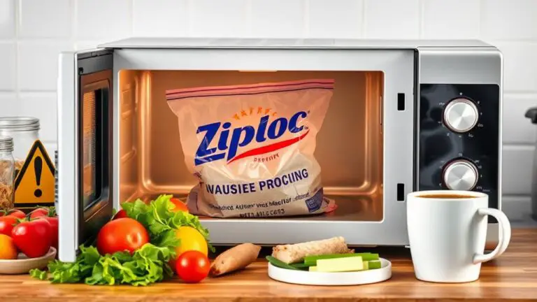 microwaving ziploc bag safety