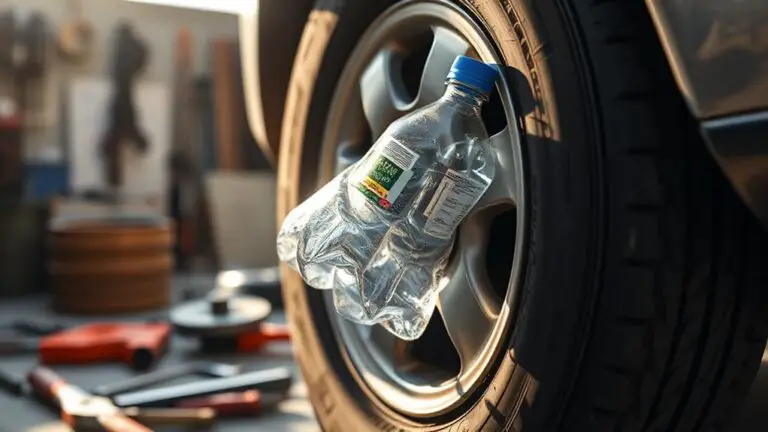 plastic bottle tire hack