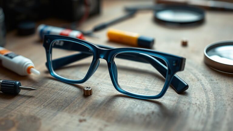 plastic eyeglass frame repair