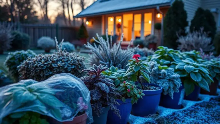 plastic protects plants from frost