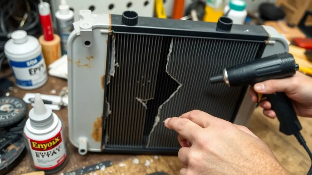 plastic radiator repair possibilities