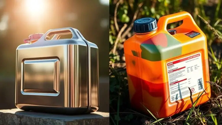 plastic vs metal fuel storage