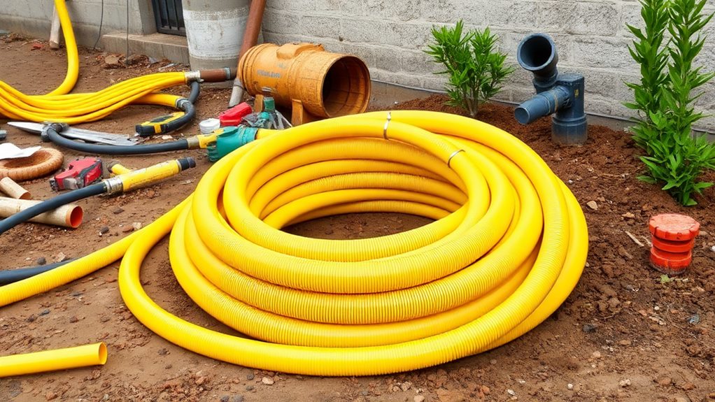 yellow pvc pipe applications