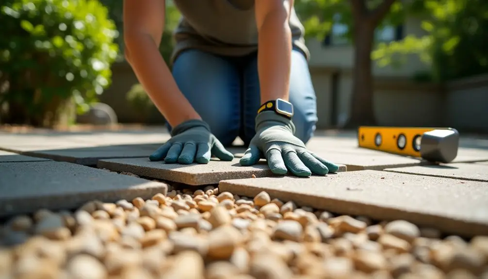 installing polypropylene paver base