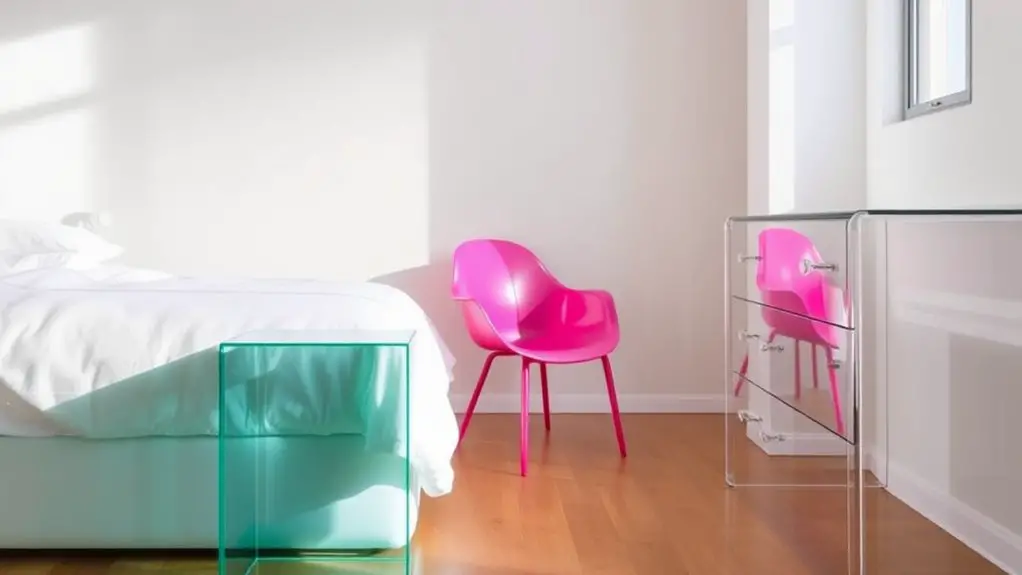 modern bedroom plastic decor