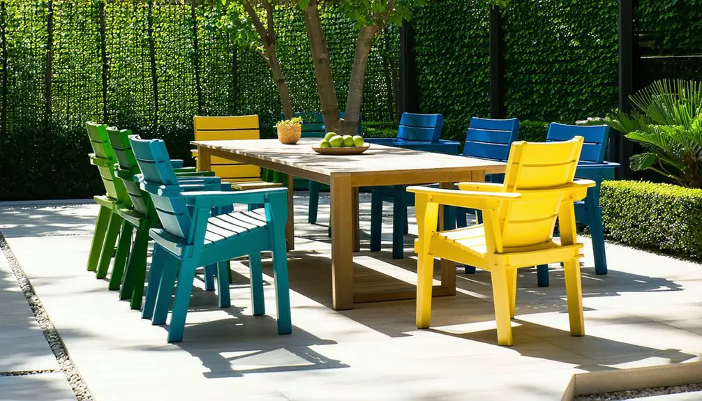 outdoor furniture and decor